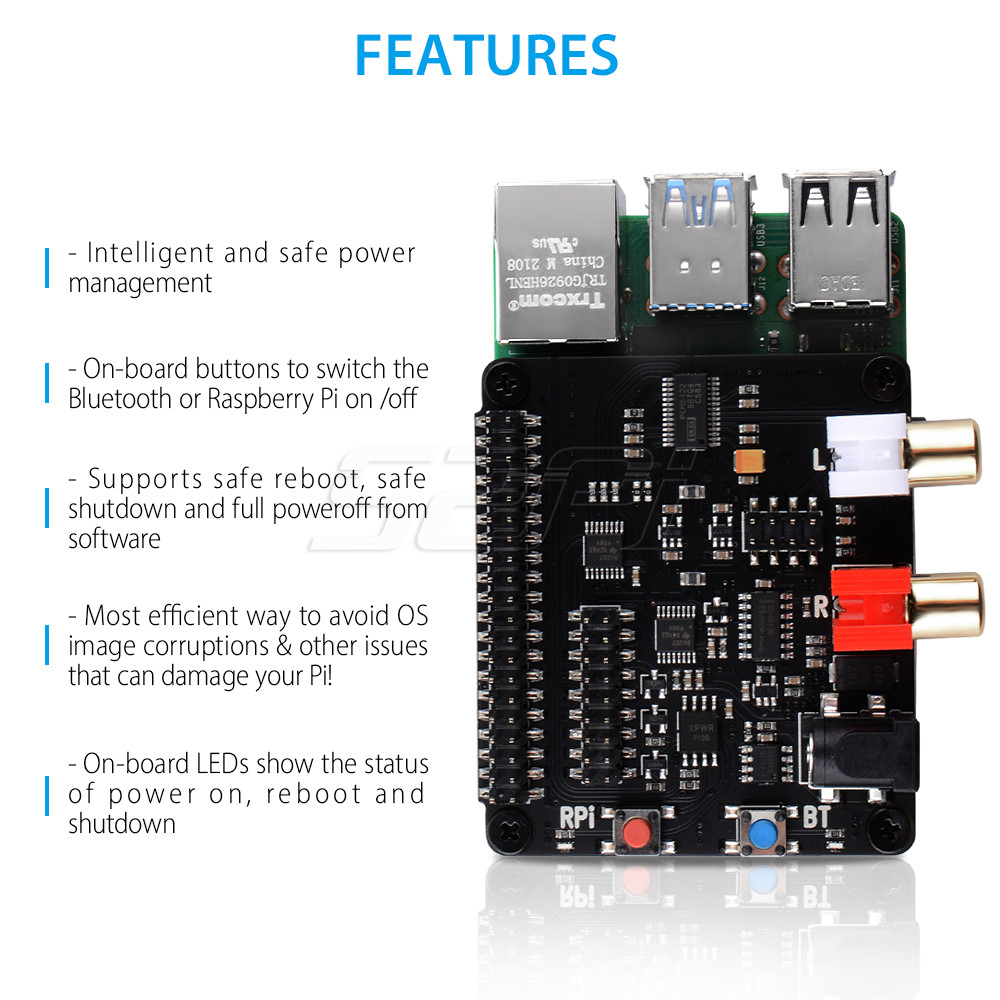52Pi X930 Bluetooth 5.0 HiFi D - Deskpi Super6C ulasan dan harga